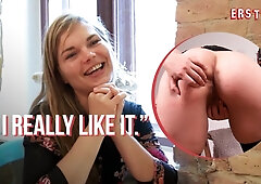 Ersties - Gorgeous Viktoria Fingers Her Bushy Twat