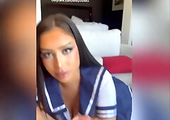 Sexy Bxbyviolet Uses Sex Toys