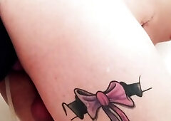 Trans Gal getting Knotted and Creampied by Bad Dragon Rex Big