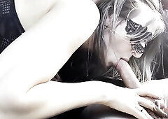 Fucked an unknown milf in the car. Public sex on the street (subtitles)