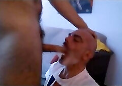 She performs deepthroat on her widowed neighbor