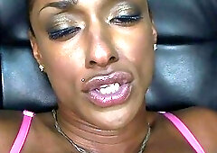 Black Shemale Jerking Off