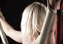 Intensive S&M sex for teen that craves slavemaster to spank her s&m kink coarse teenager youthful thrashing chick sadomasochism sex servitude 