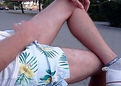 Public, gay jerking off, gay outside