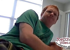 Horny young bisexual John enjoys some solo fun with toys