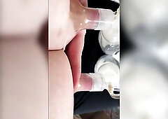 Pumping tits POV