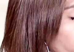 Redhead trans ladyboy in ebony costume booty drilled in the washroom