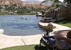 Gorgeous Cassie Woods charms white guy outdoors