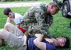 Army anal with Rowan, Daniel Dean, Dakota Lovell
