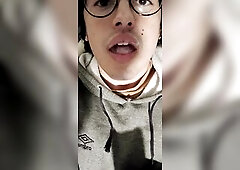 Trans swallows cum