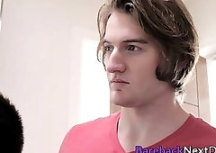 Handsome jock and his butt buddy are eager for raw sex