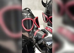 GasMask BreathPlay in Latex