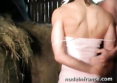 Amateur large boobed french brunette hair screwed hard