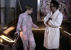 Tattooed lascivious playgirl screwed in her pink snatch.