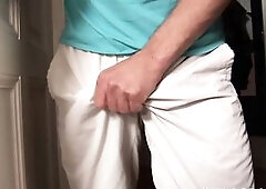Nasty blond chunky mother i'd like to fuck taking a hard cock