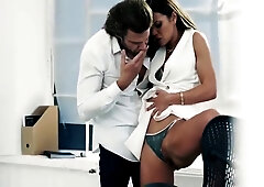 Sweet Babe In Skinny Anal Secretary Fucked In Office After Fingering N Bj