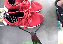 Adidas, gay shoes, gay leather gloves