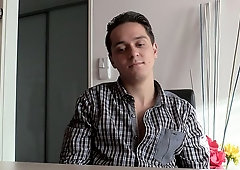 Embarrassed dude winds up loving gay fucking