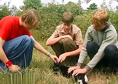 very young boys threesome just turned 18