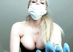 Blonde amateur MILF pov toys fingering shaved cunt