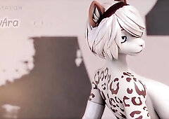 Ankha get the entire 2B cock in her mouth