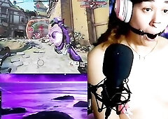 Drooling and Buzzed — Overwatch Ranked Gets Wicked with Ball Gag Play cute Transgirl