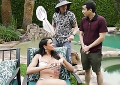 Cuckold Spouse Watches His mother I'd like to fuck Wife Screwing the Youthful Janitor