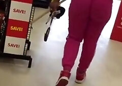 Black jungle booty in pink sweats