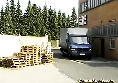 german teen picked up for douple penetration