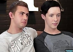 Big dick twinks dildo and cum in ass