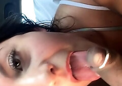 Amateur girl blowjob cumshot for cash 03