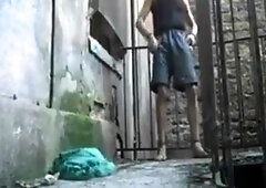 Homeless Big-Cock Amateur Masturbating